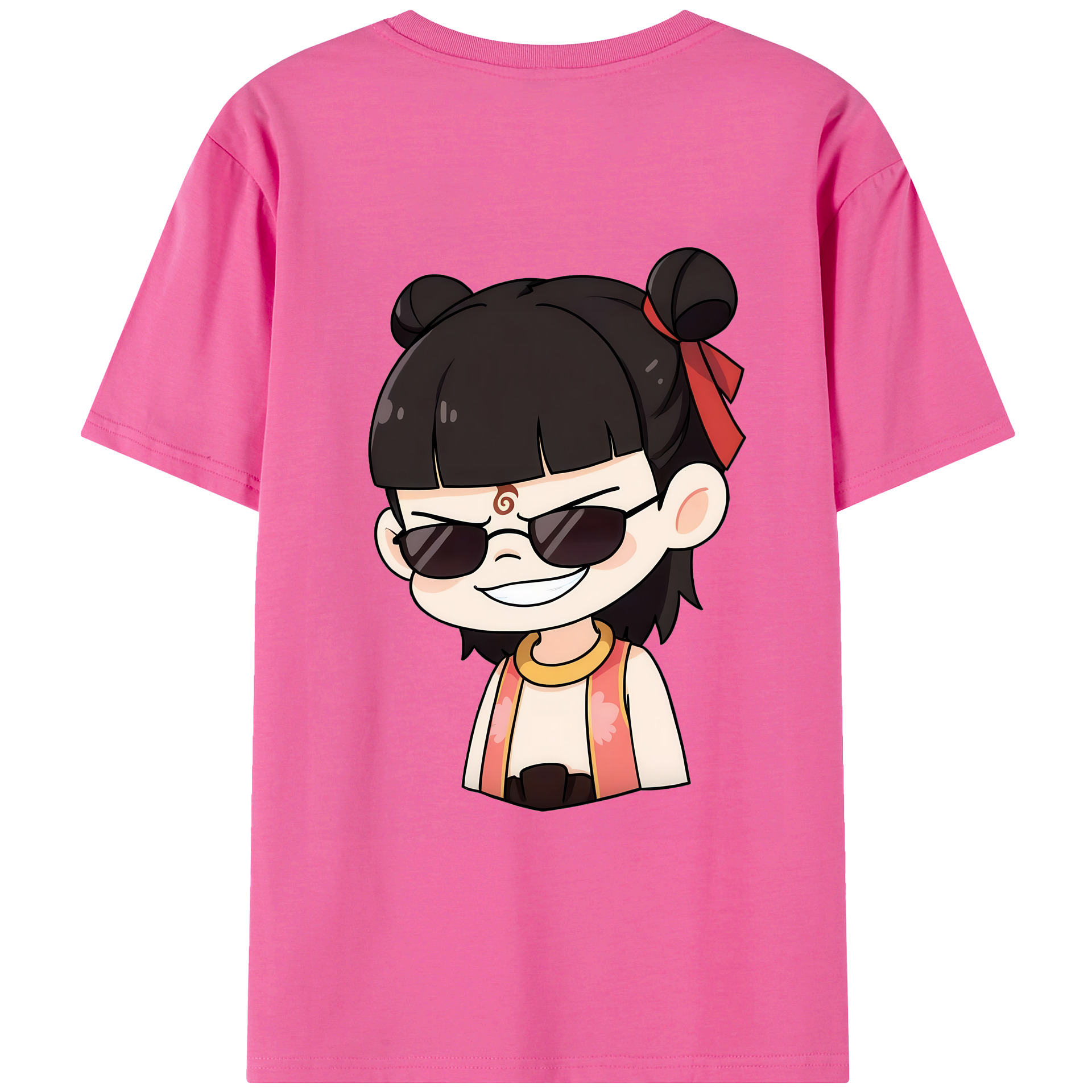 （画像用） Ne Zha 2 ナタ 魔童の大暴れ レディース半袖Tシャツ(バックプリント)